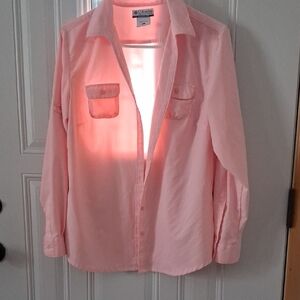 Women's Columbia Light Pink Casual Shirt
